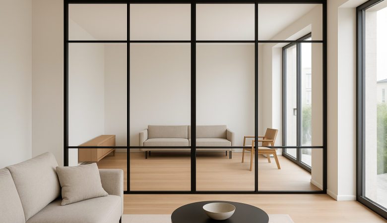 Biombos de vidro: 10 ideias para dividir ambientes com estilo e luz