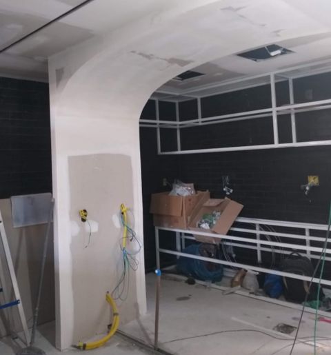 Forro com efeito abaloado