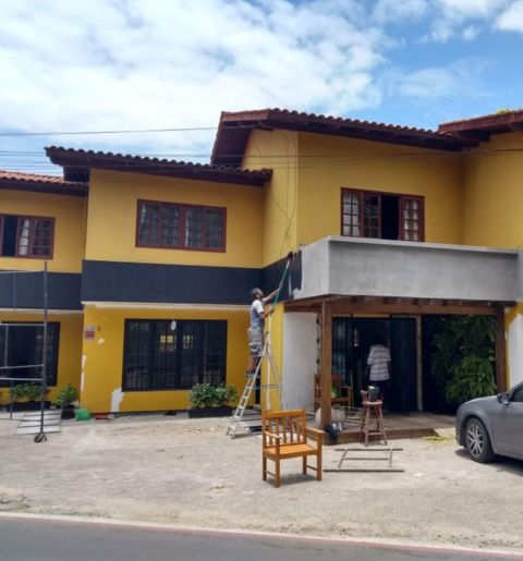 fachada em steel frame