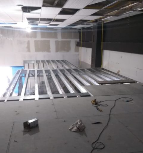 mesanino em steel frame