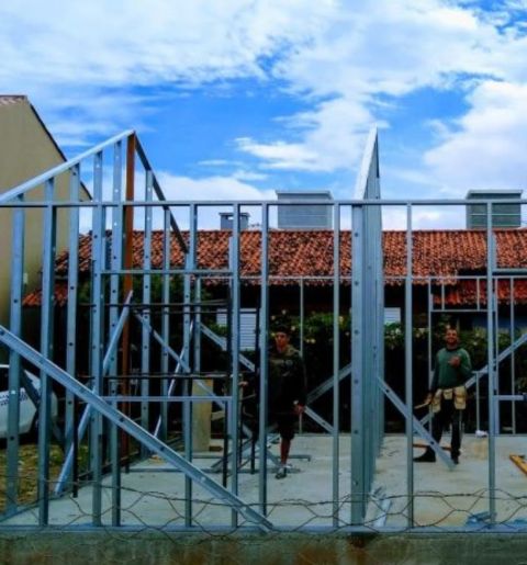 estrutura de steel frame