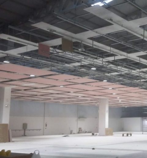 estrutura de forro em draywall