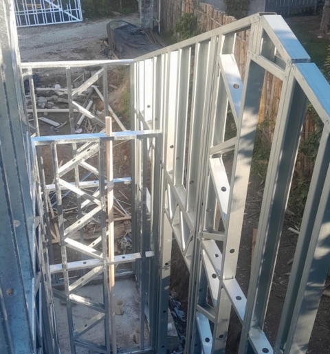 Steel frame casa de alto padrão.