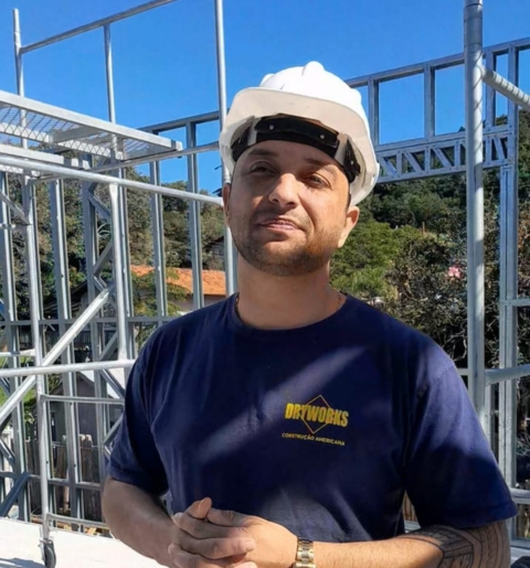 Steel frame casa de alto padrão.