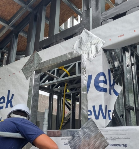 Steel frame casa de alto padrão.